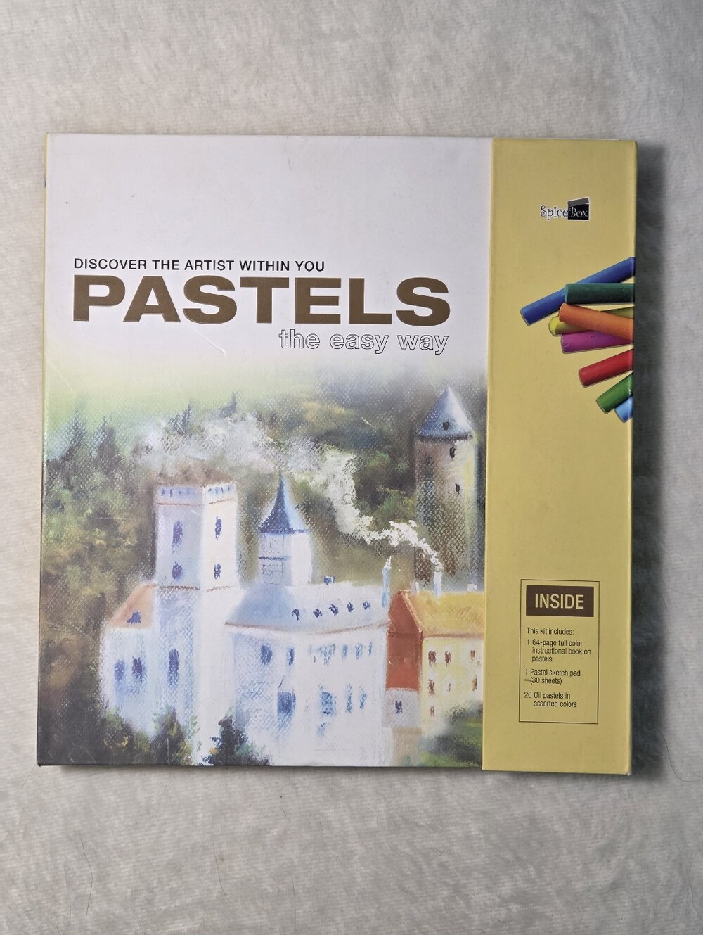Pastels Art Set with Instruction Book, Sketch Pad and 20 Oil Pastels